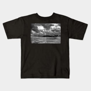 Seaton Sluice Spring Showers - Monochrome Kids T-Shirt